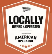 Weber Construction badge — Locally Owned & Operated, Certified by American Operator
