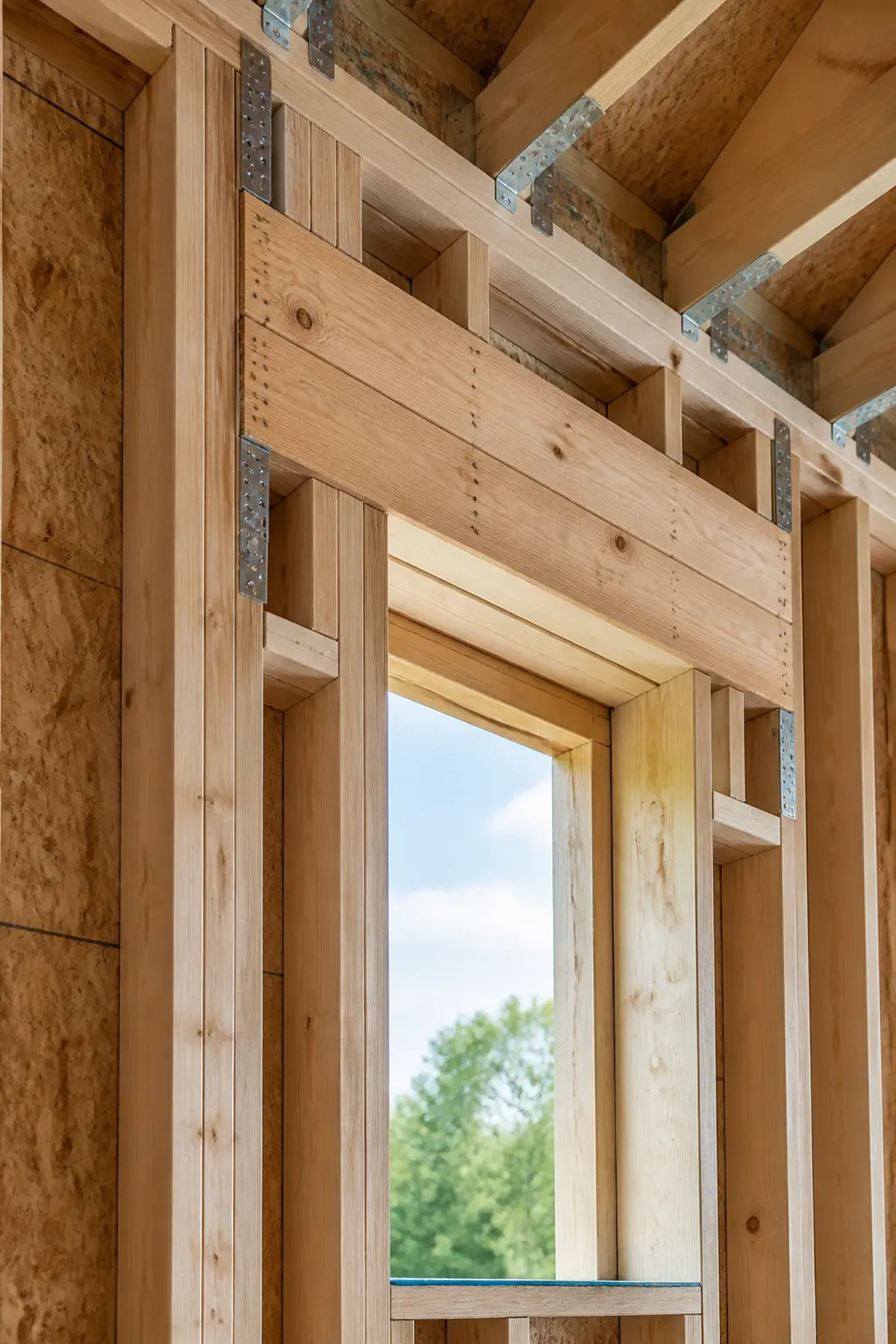 Finished framing by Weber Construction
